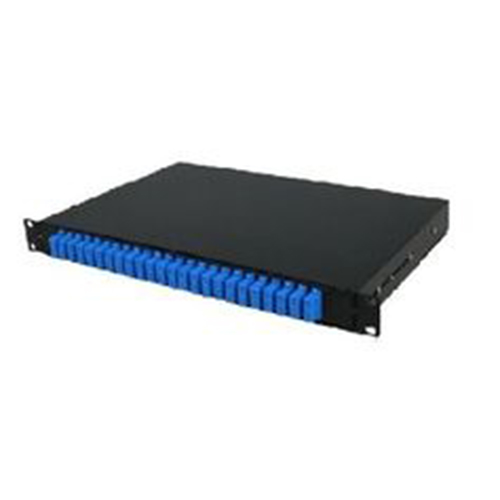 Fiber Optic Rack Mount Patch Enclosure, 1U, Duplex SC, 24-Fiber, SM CommScope 4-1348960-4