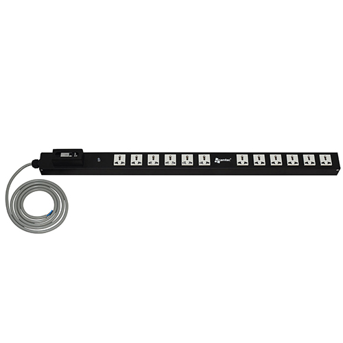 Ổ điện 12 cổng có cầu giao cho tủ mạng AMTEC AMP112-MCB32