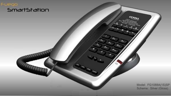 Điện thoại bàn Cotell Fuego SmartStation Premium  FG1088A(2S)SP Silver Gloss