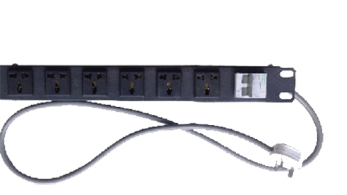 Ổ điện 3 chấu 6 cổng cho tủ mạng TMC-PDU62