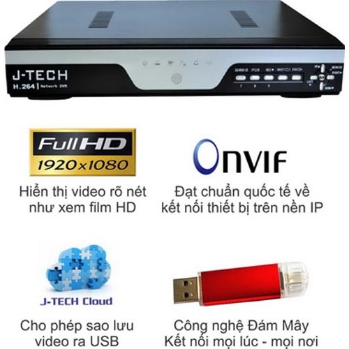 Đầu ghi IP J-Tech JT-HD1008 8 kênh