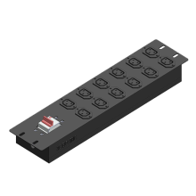 Ổ điện 19 inch 12 ổ cắm 3 chấu chuẩn đa dụng 32A MCB