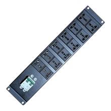 Ổ điện 19 inch 12 ổ cắm 3 chấu chuẩn đa dụng 30A MCB