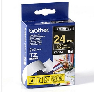 nhan brother tz354 gold on black  chu vang nen den rong 24mm